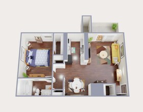 1x1 Up RENO 1-030 floor plan